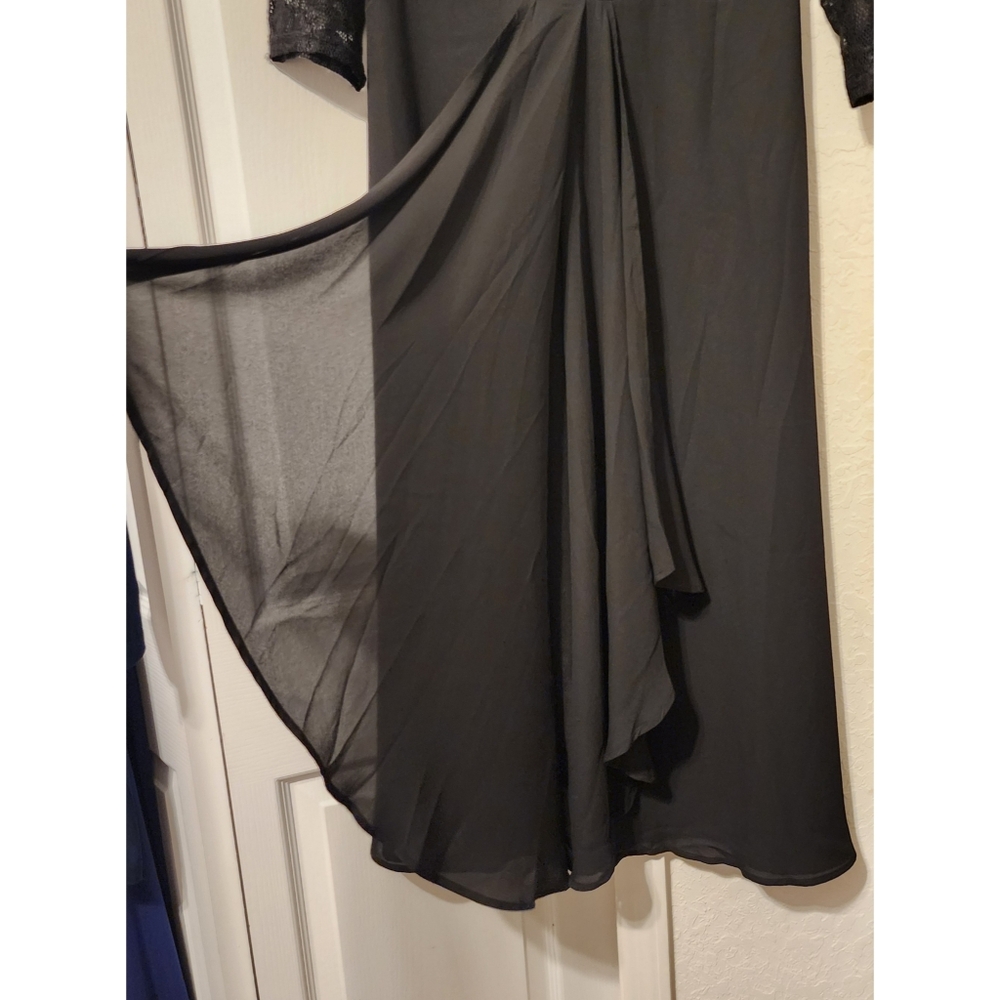 New JustFashionNow Midi Length Dress Formal Black Size XL - Picture 4 of 7